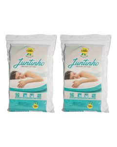 Kit 2 Fronhas para Travesseiro de Grávida Juntinho Poliéster Branco - Celiflex