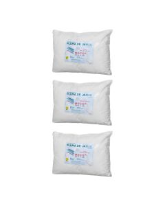 Kit 3 Travesseiros Pluma de Ganso 40x130 Antialergico - Celiflex