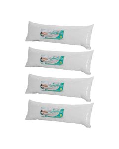Kit 4 Travesseiros de Corpo Ricardão Juntinho 130x40 Fibra Super Soft Antialergico - Celiflex