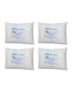 Kit 4 Travesseiros Pluma de Ganso 40x130 Antialergico - Celiflex